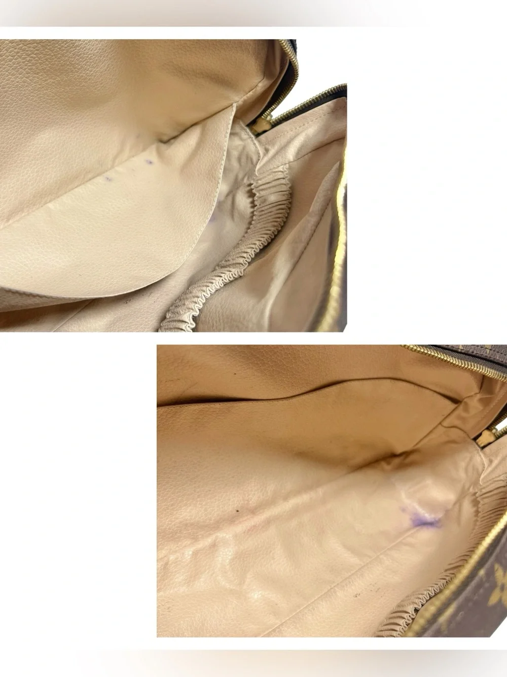 Louis Vuitton Monogram Leather Vintage Toiletry 28 Trousse Clutch Cosmetic Bag